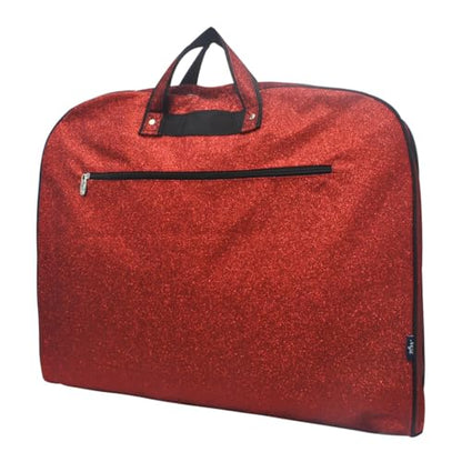NGIL Glitter Travel Hanging Garment Bag (Glitter-Red) - color: Glitter-Red