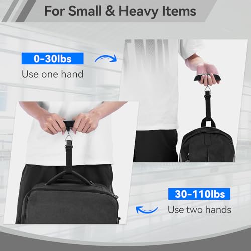 Luggage Scale Dr.meter 2 Pack Travel Essential Digital Luggage Weight Scale - color: 2 * Silver
