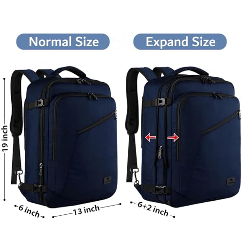 MATEIN Weekender Backpack, Large Capacity Travelling Suitcase Backpack - color: Blue, size: X-Large