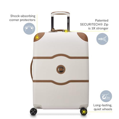 DELSEY PARIS Chatelet Air 2.0 Hardside Luggage with Spinner Wheels, Chocolate Brown, 3 Piece Set, (19/24/28) - color: Chocolate Brown, size: 3 Piece Set (19/24/28)
