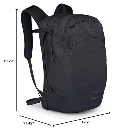 Osprey Nebula Commuter Backpack, Black OS | everyday bag, campus pack, laptop carry, Black color, OS size - color: Black