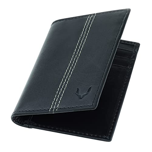 Minifold Men's Slim Leather Wallet with RFID Blocking Contactless Handmade, Minimalist and Slim, in Gift Box for Men - color: Charcoal