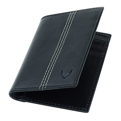 Minifold Men's Slim Leather Wallet with RFID Blocking Contactless Handmade, Minimalist and Slim, in Gift Box for Men - color: Charcoal