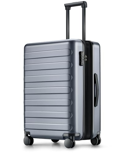 NINETYGO Carry On Luggage, Grey, Rhine Max, 20 Inch - color: 01-Grey (Expandable), size: Carry-On 20-Inch