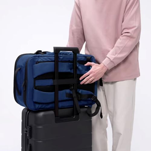 PUREVAVE Laptop Backpack Water Resistant YKK Zippers Travel Study - color: Dark Blue
