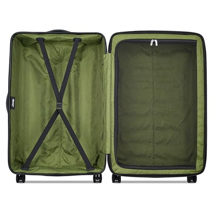 Jeep JH004C Hardside Expandable Luggage with Spinner Wheels, Beige, 2 Piece Set 20/28 Inch - color: Beige, size: 2 Piece Set 20/28 Inch