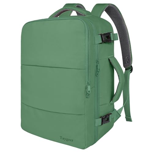 Taygeer Travel Backpack for Women Men, Airline Approved Carry On Backpack - color: Peridotgreen, size: X-Large