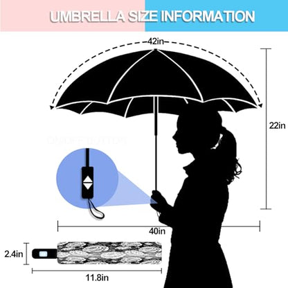 Small Travel Folding Umbrella for Girl - color: TP