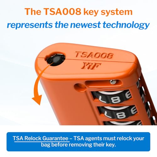 Forge Open Alert TSA Approved Luggage Locks, Orange, 2 Pack Locks. - color: Orange 2 PK