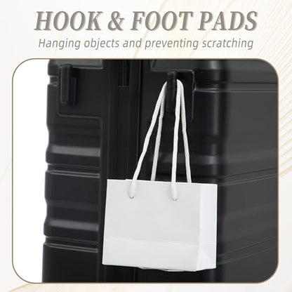 Suitcase Sets ABS Hardshell Carry On Luggage - color: Jet Black, size: 20/24/28 IN