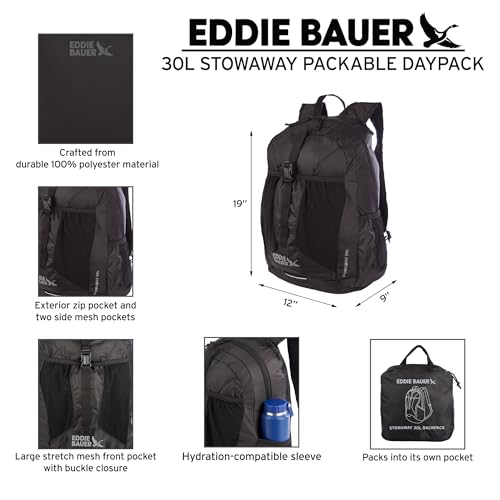 Eddie Bauer Stowaway Packable Backpack - Spruce, 30L - color: Spruce, size: 30L