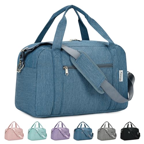 Narwey Carry on Duffle Bag Underseat for Airplane, Personal Item Travel Bag - color: B-Navy Blue, size: Small without laptop compartment
