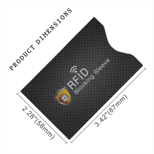 Shudyear RFID Blocking Credit Card Sleeve Protectors – One Card One Use Slim Wallet Inserts for Credit Cards, Debit Cards & ID Protection (Black checkered pattern -5pcs) - color: Black checkered pattern -5pcs