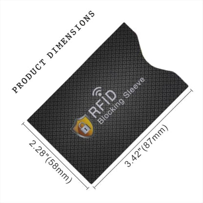 Shudyear RFID Blocking Credit Card Sleeve Protectors – One Card One Use Slim Wallet Inserts for Credit Cards, Debit Cards & ID Protection (Black checkered pattern -5pcs) - color: Black checkered pattern -5pcs