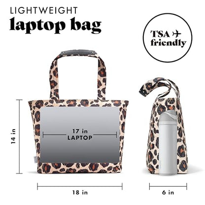 Fit & Fresh 2-in-1 Insulated Lunch & Travel Tote - color: Leopard