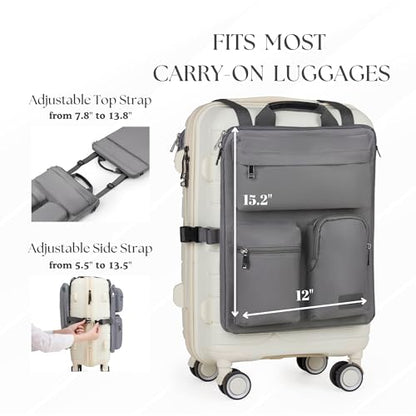 BAREFOOT CARIBOU Over Luggage Organizer for Carry On Bag Harness Dark Grey - color: Grey
