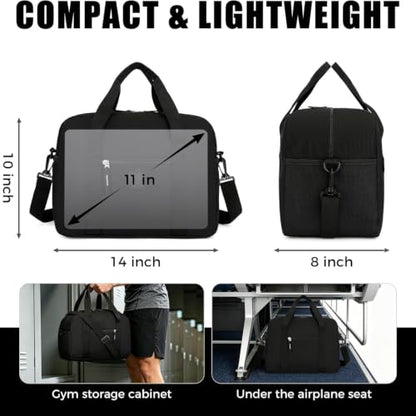 Uarition 14 inch Small Gym Bag, Mini Duffle Bag for Travel Sports- Grey - color: Grey