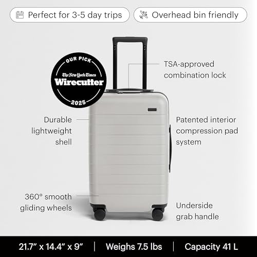 Away The Carry-On Luggage, 22-inch Lightweight Hardside Spinner Suitcase - color: Cloud Gray
