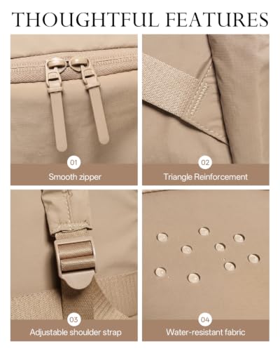 Backpack for Women Men, Travel Backpack Work College Backpack Purse (Beige) - color: Beige