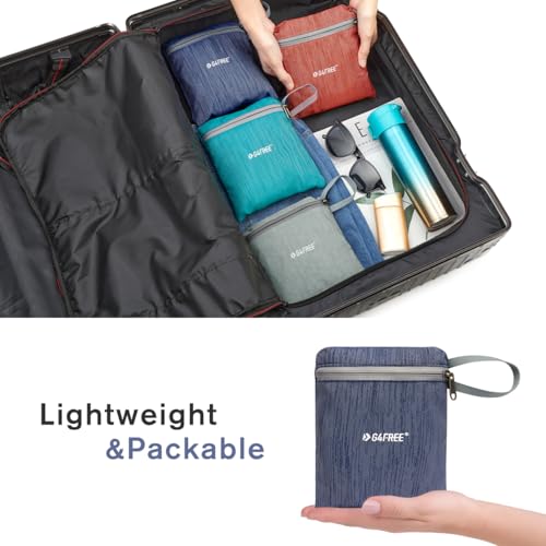 G4Free 10L Hiking Backpack Small Travel Hiking Daypack Lightweight Packable Backpack Casual Foldable Shoulder Bag - color: Dark Blue