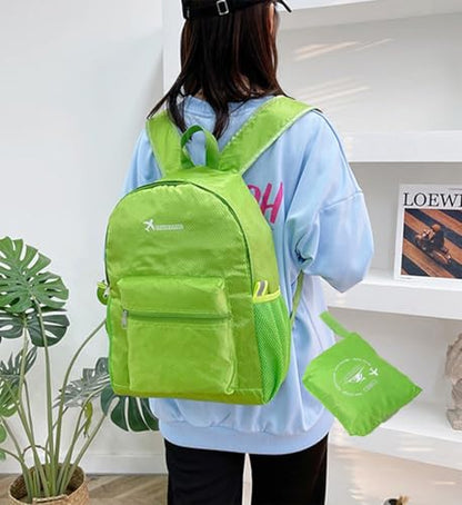 30L Hiking Daypack,Water Resistant Lightweight Packable Small Backpack for Travel Camping Outdoor,Green - color: Green