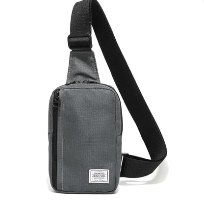 JEMINAL Shoulder Crossbody Bag Hiking Backpack Travel Bag Men Women Sling Backpack Multifunctional - color: Dark Gray