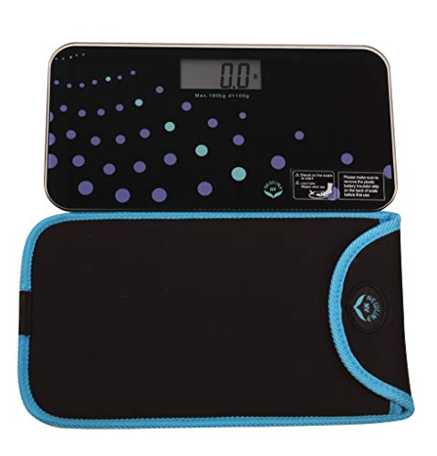 700 Mini Travel Bathroom Scale with Sleeve, Trendy Wave - color: Trendy Wave