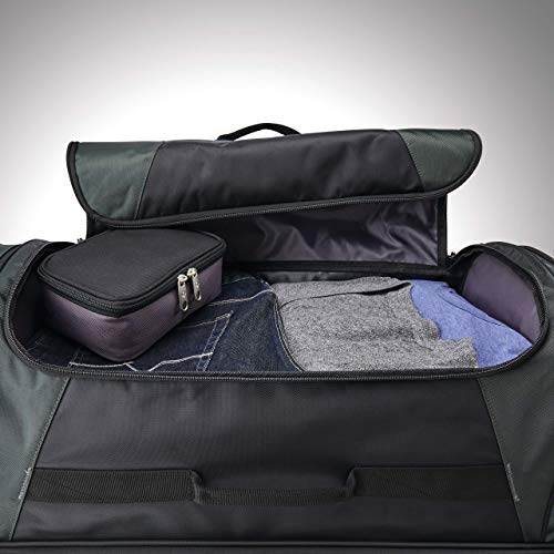 Samsonite Andante 2 Wheeled Duffel Bag – 32-Inch Durable Rolling Luggage with Inline Skate Wheels, Push-Button Handle & Spacious Compartments – Travel-Friendly and Lightweight - Riverrock/Black - color: Riverrock/Black, size: 32-Inch