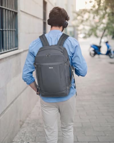 ECOHUB Travel Backpack Airlines Approved Personal Item Bag Carry On Backpack - color: Grey, size: 17 inch underseat