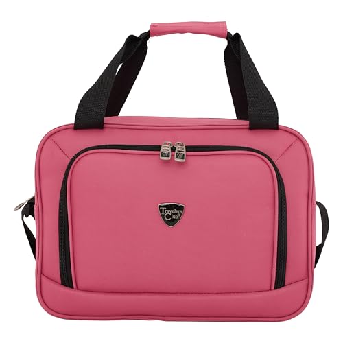 Travelers Club Chicago Hardside Expandable Spinner Luggage, Hot Pink, 5 Piece Set - color: Hot Pink, size: 5-Piece Set
