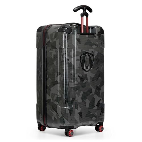 Traveler's Choice Maxporter II Polycarbonate Hardside Trunk with Spinner Wheels, Gray Camo, 31-Inch Large Trunk - color: Gray Camo, size: 31-inch Large Trunk