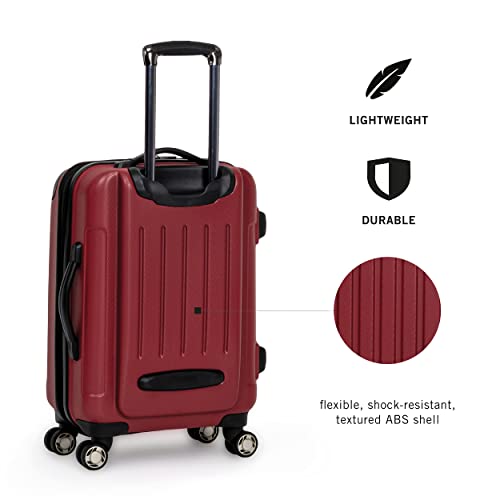 Kenneth Cole REACTION Renegade Luggage Expandable 8-Wheel Spinner Lightweight Hardside Suitcase, Scarlet Red, 3-Piece Set (20"/24"/28") - color: Scarlet Red, size: 3-Piece Set (20"/24"/28")