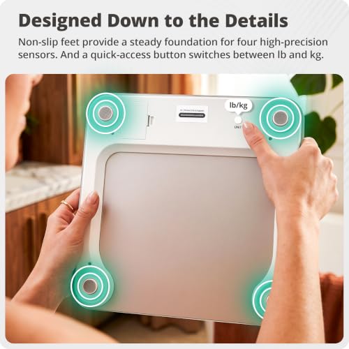 Greater Goods AccuCheck Digital Bathroom Scale for Body Weight (Pearl Gray) - color: Pearl Gray