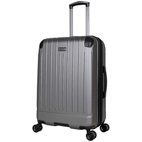 Kenneth Cole Reaction Flying Axis 24" Hardside Expandable 8-Wheel Spinner Check-Size Luggage, Silver - color: Silver, size: 24-Inch Checked