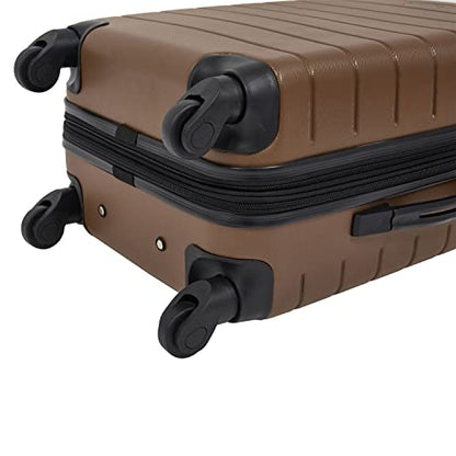 Wrangler Smart Spinner Hardside Luggage, 22-Inch Carry-On, Toffee - color: Toffee, size: Carry-On Only