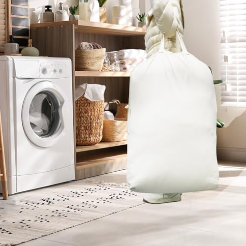Laundry Basket Liner Replacement Bag,Large Heavy Duty Bag 18"WX10.2"DX35.5H - color: Beige,2pcs