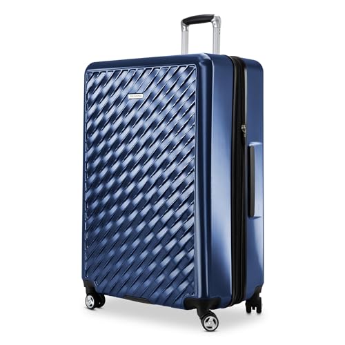 Ricardo Beverly Hills Melrose Hardside Expandable Luggage with Lightweight Construction for Smooth Traveling, Stylish, Durable, and Spacious, Men and Women, Prussian Blue, Check-In Large 29-Inch - color: Prussian Blue, size: Check-In 29-Inch