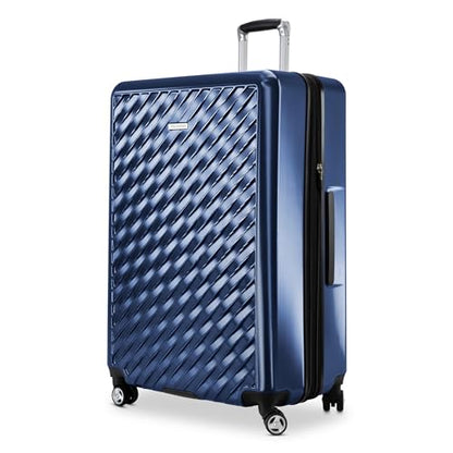 Ricardo Beverly Hills Melrose Hardside Expandable Luggage with Lightweight Construction for Smooth Traveling, Stylish, Durable, and Spacious, Men and Women, Prussian Blue, Check-In Large 29-Inch - color: Prussian Blue, size: Check-In 29-Inch