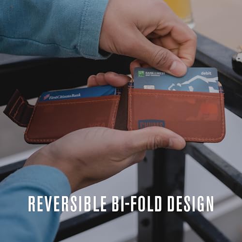 Chums Bandit Bi-Fold Wallet, Slim RFID Wallet (Blue Floral) - color: Blue Floral
