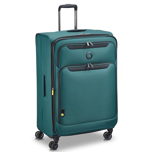 DELSEY PARIS Sky Max 3.0, 28 Inch Checked-Large Luggage, Teal Blue - color: Teal Blue, size: Checked-Large, 28 Inch