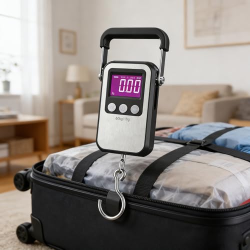 Digital Hanging Scales Luggage Scale 132lb 60kg Fishing Fish