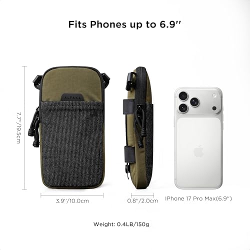 ALPAKA Modular Shoulder Pocket Small Phone Purse Crossbody Bag - color: Green-slim