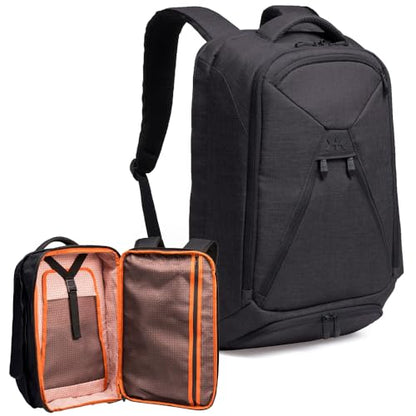 Knack Series 1 Large Travel Backpack, 17-Inch Laptop, Expandable 30L-46L - color: Black, size: Large Backpack