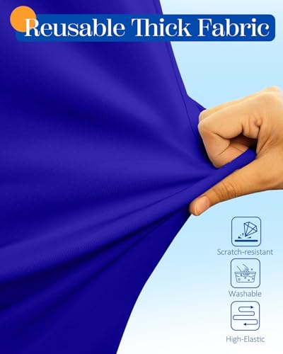 Slohif Luggage Cover for Suitcase Tsa Approved Protector - Blue Luggage Sleeve Large Suit Case Cover Travel Stretch Baggage Case Protective Washable Fit 28-30 Inch - size: L-(28-30) Inch, style: Blue