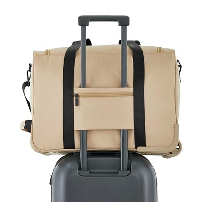 Scotch & Soda Amsterdam Travel Duffel Bag, Travertine, 21-Inch Rolling - color: Travertine, size: 21-Inch