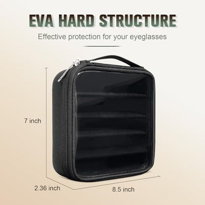 Sunglasses Organizer Case for Multiple Pairs - style: 5 Slots