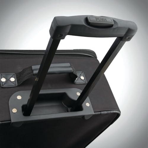 American Tourister Fieldbrook XLT Softside Upright Luggage, Black, 3-Piece Set (BB/21/25) - color: Black, size: 3-Piece Set (BB/21/25)