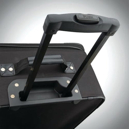 American Tourister Fieldbrook XLT Softside Upright Luggage, Black, 3-Piece Set (BB/21/25) - color: Black, size: 3-Piece Set (BB/21/25)