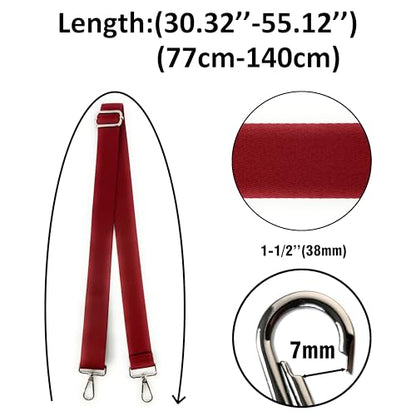 Purse Strap Replacement for Crossbody Bags & Handbags - color: Red, size: 1-1/2 Inch Wide