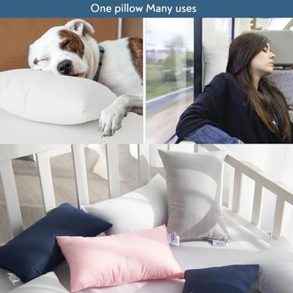 Small Pillow Mini Pillow for Travel 2 Pack 11" x 7" Tiny Pillows, Blue - color: Blue